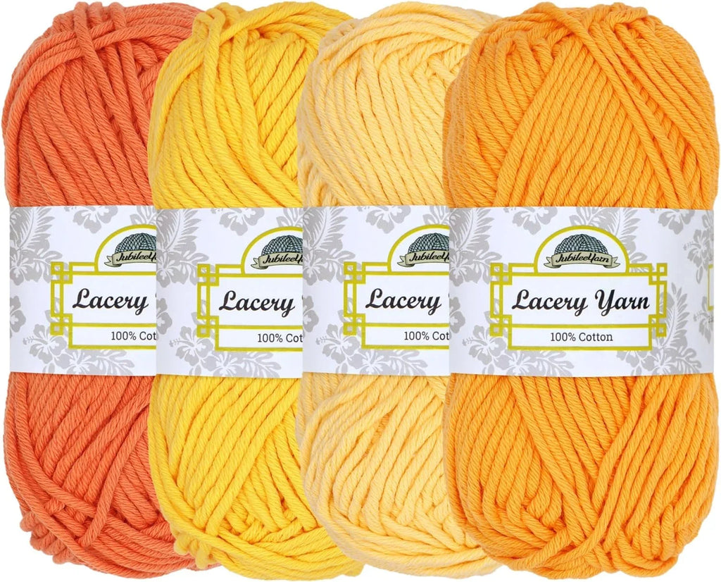 Jubileeyar Lacery Yar - Chuky Cotto - 100G/Skei - Shades Of Yellow - 4 Skeis