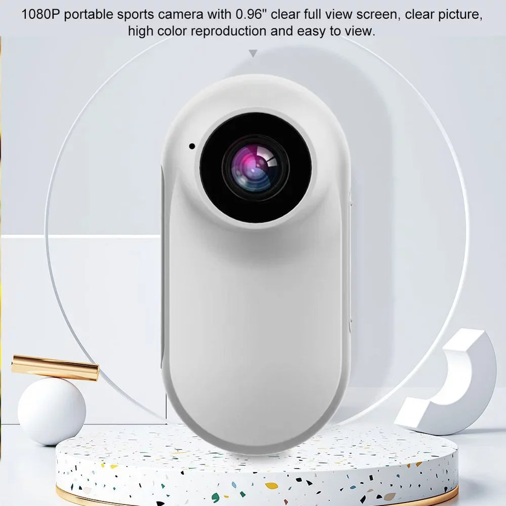 GoolRCwmdj1080P Sport Portable Action High Clear Recorder Waterproof with Screen Support PhotoVideoPlayback Loop Recording for Mountaineering Skiing Cycling Skydiving Activities