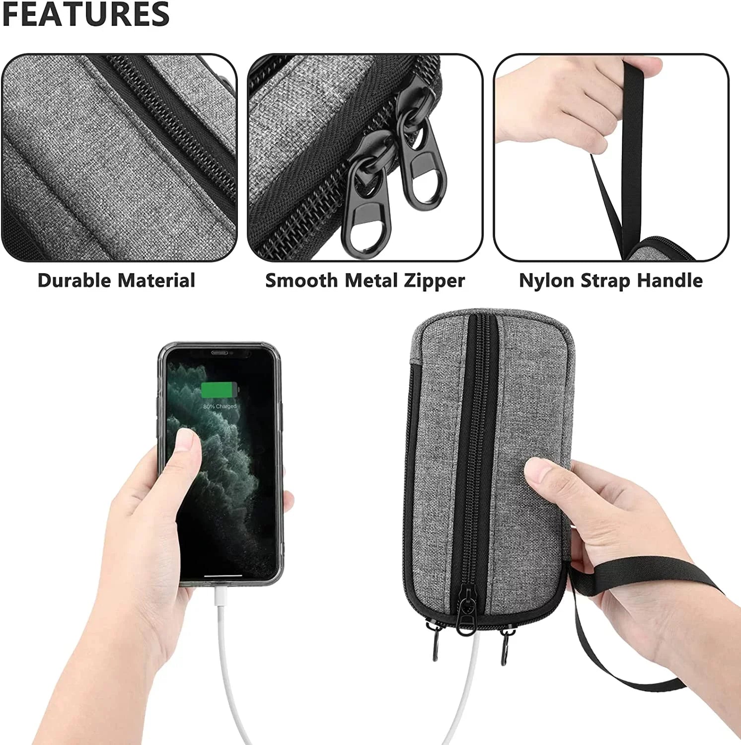 Travel Case for Anker Power Bank 313 (PowerCore Slim 10K), 325 (PowerCore Essential 20K), 523 (PowerCore 10K PD), 525