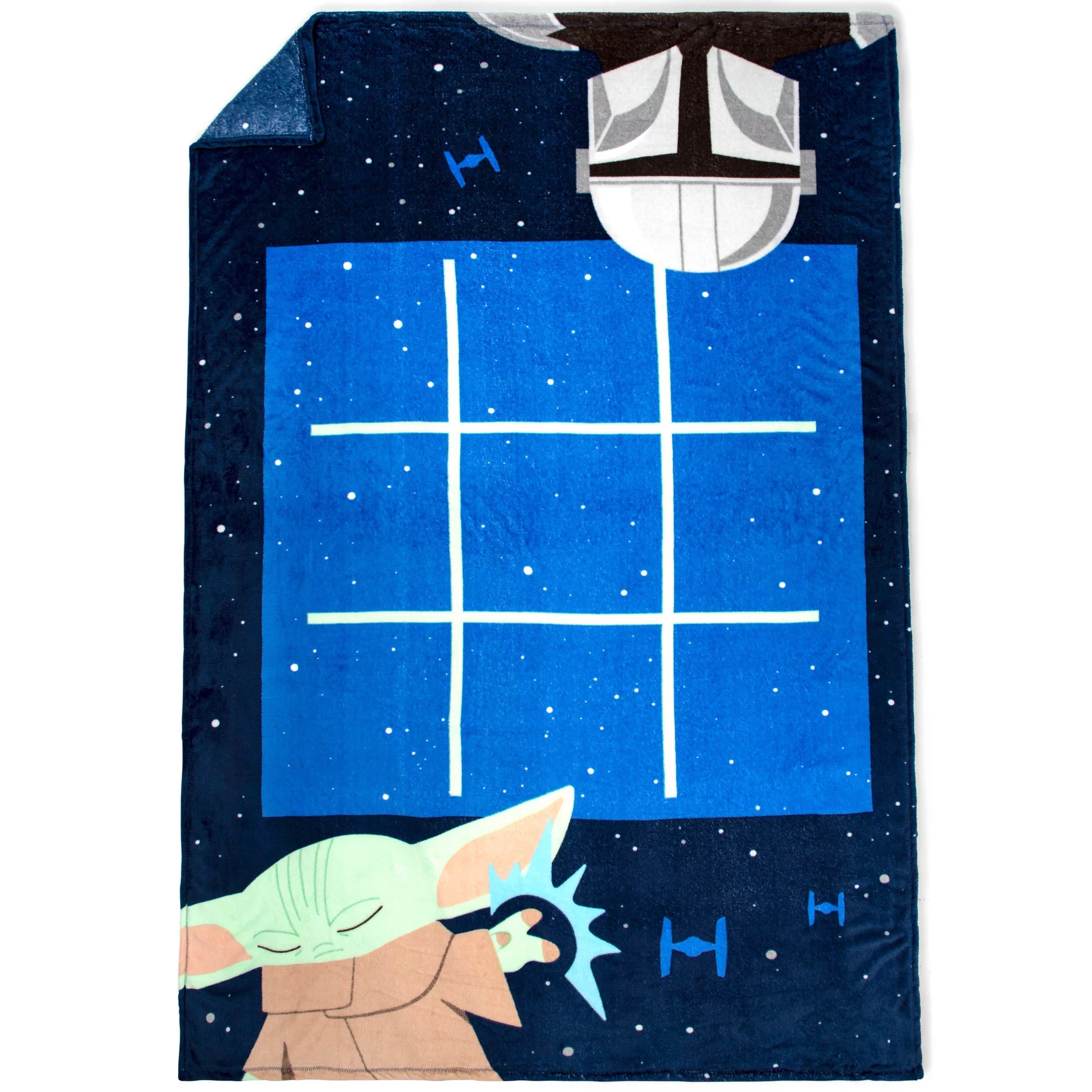Star Wars Mandalorian Checkers Game Blanket, 100% Microfiber