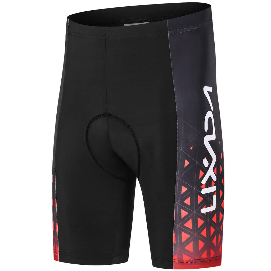 Lixada Men Cycling Jersey Set Breathable Quick- Short Sleeve and Padded Shorts MTB Cycling Outfit Set