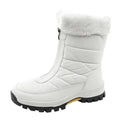 Fashion Women Winter Water Proof FLatitude Zipper Keep Warm Snow Boots Comfortable Mid Boots Shoes