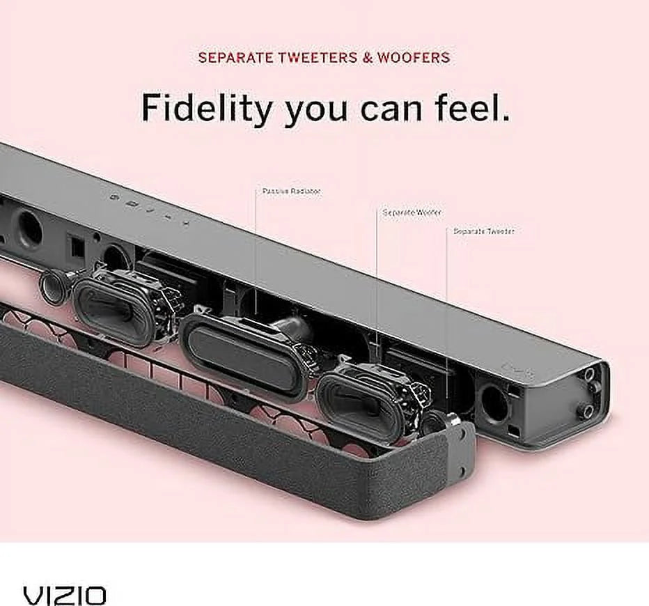 Open Box VIZIO M-Series 2.1 Sound Bar Dolby Atmos DTS:X Wireless Subwoofer M215A - Black