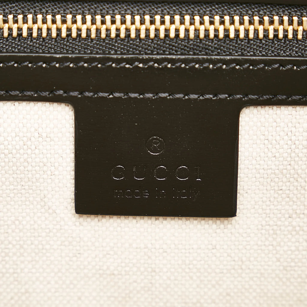 Pre-Owned Authenticated Gucci Hacker Project Jackie 1961 Calf Leather Black Satchel Unisex (Good)