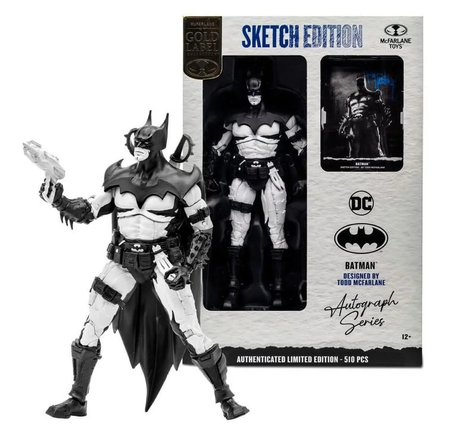 DC Multiverse Batman Sketch Edition Gold Label 7" Action Figure EE Exclusive