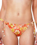 MSRP $55 Sanctuary Womens Floral Side-Tie Hipster Bikini Bottoms Size XL