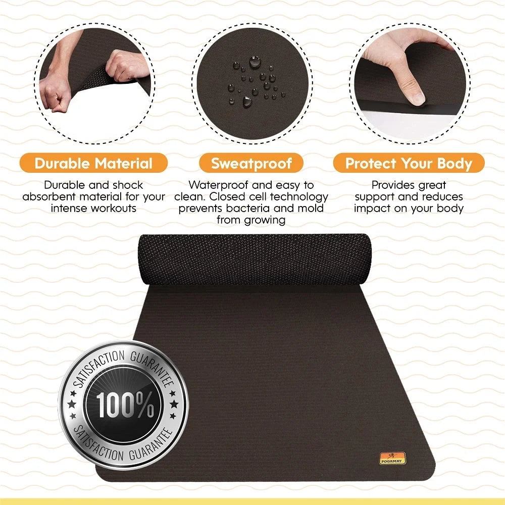 Pogamat Exercise Mat 10' x 6' x 1/4" (60 Square Feet)