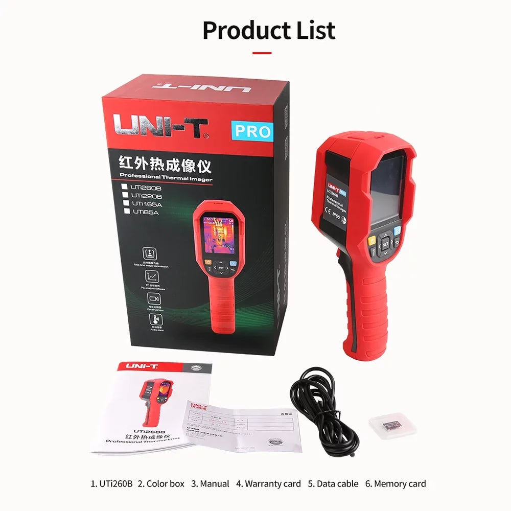 Daakro UNI-T UTi260B Handheld Thermal Imager Camera IR Infrared Thermometer Imaging