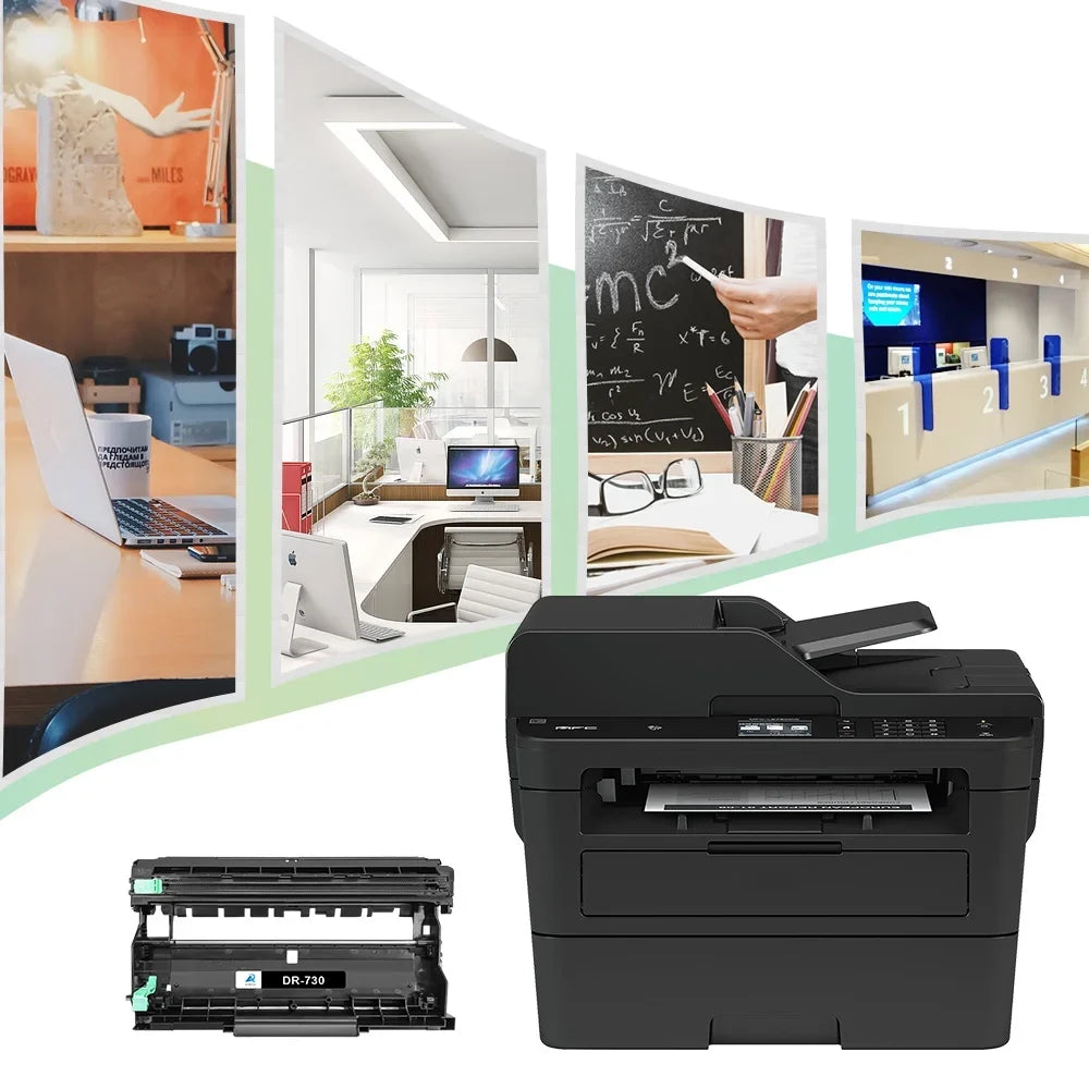 DR730 Drum Unit Compatible for Brother DR-730 Use on HL-L2395DW HL-2370DW HL-2390DW MFC-L2690DW MFC-L2710DW MFC-L2717DW MFC-L2750DW DCP-2550DW Printer (Black, 3-Pack)