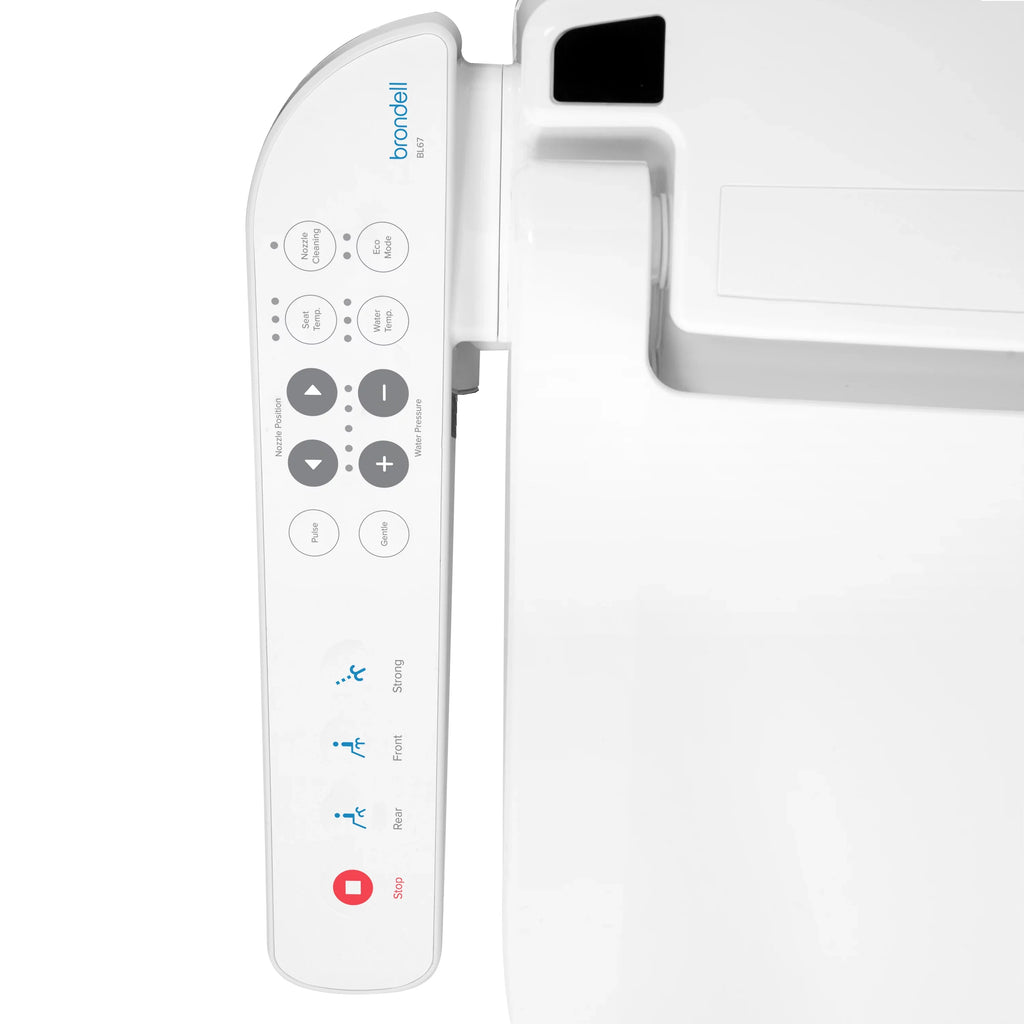 Brondell Swash Select BL67 Sidearm Bidet Seat, Round White