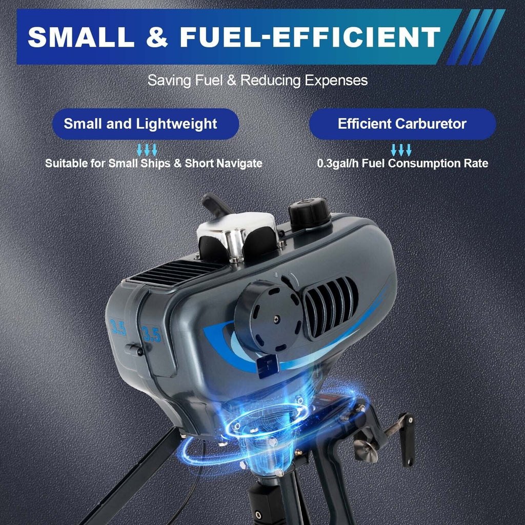 Heavy Duty 3.5 2 Stroke Outboard Engine Motor Boat Engine Water Cooling System