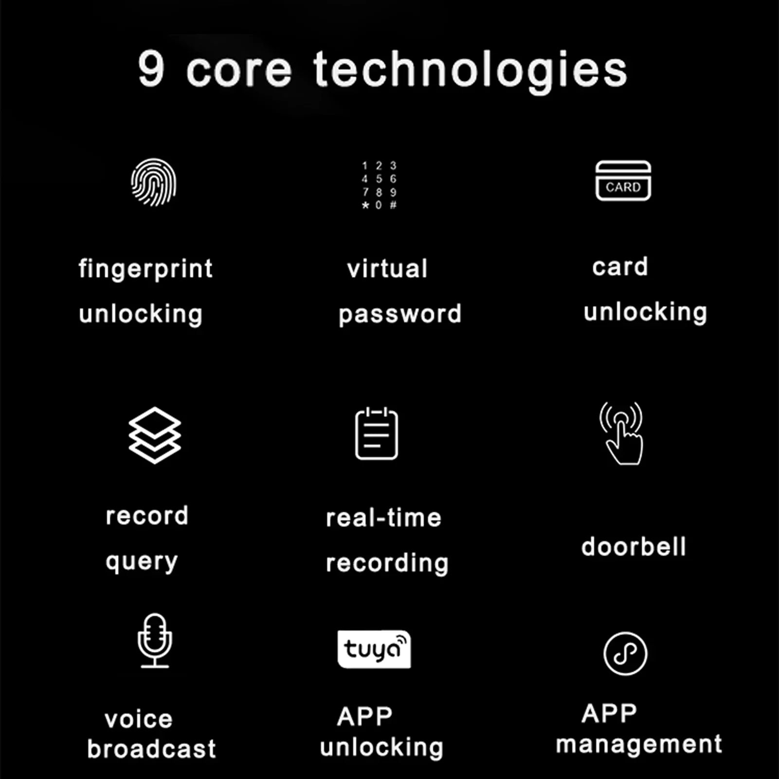 Dcenta Smart Lock with Fingerprint and Keypad, Intelligent Door Lock for Enhanced Security, Compatible with APP