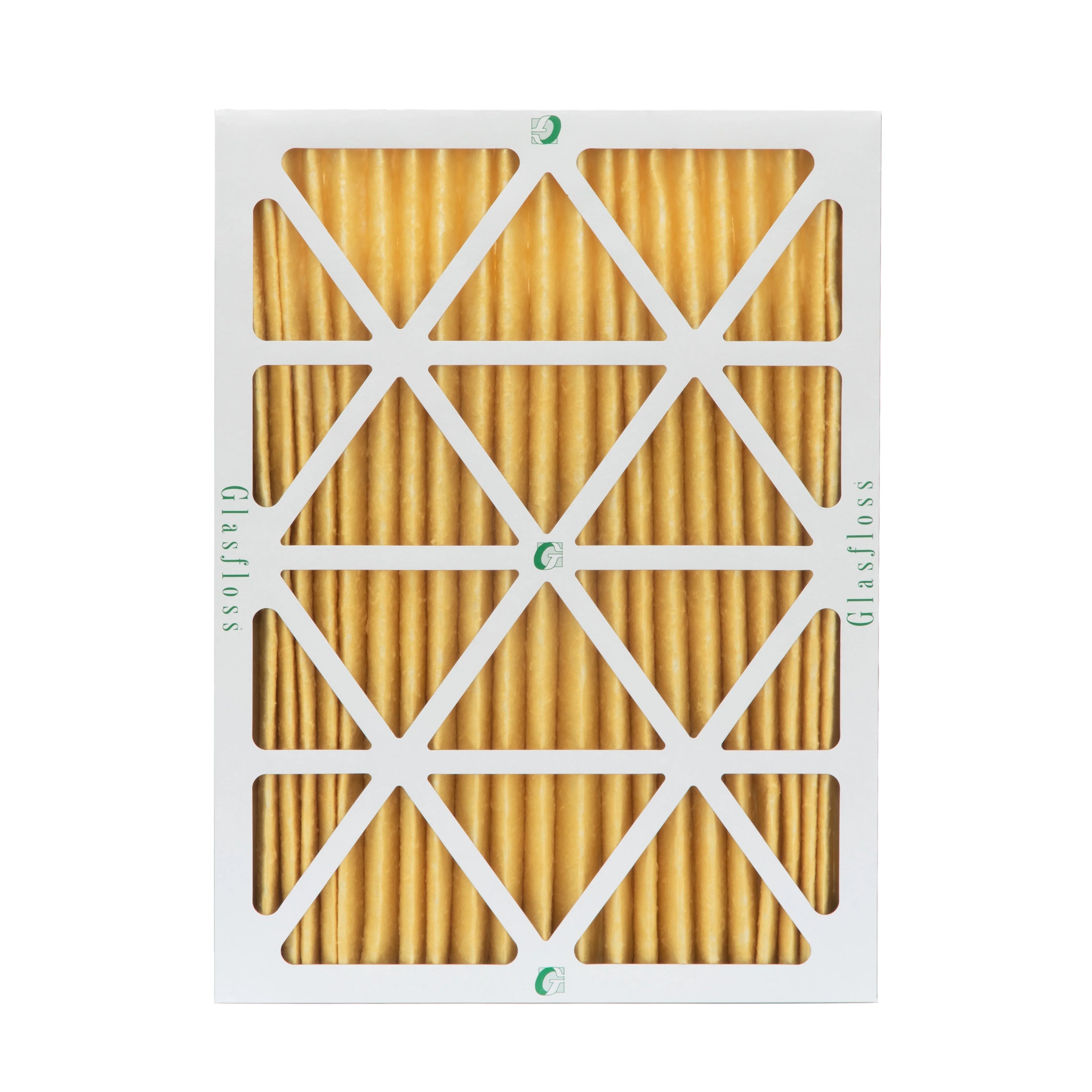 3 Pack of 18x20x2 MERV 11 Pleated 2" Inch Air Filters by Glasfloss. Actual Size: 17-1/2 x 19-1/2 x 1-3/4