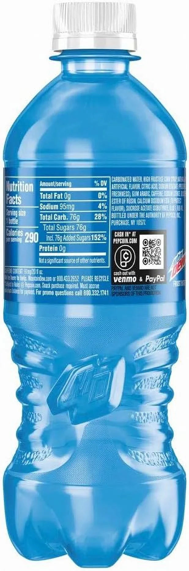 NEW Limited Edition Mountain Dew Frost Bite, 20 Fl Oz Bottle, 6 Count