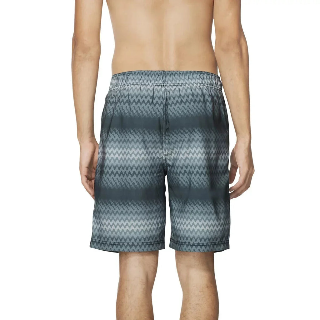 Speedo Men's Purview Stripe Bondi 2-Way Stretch Dwr 20" Board Shorts Black-Small
