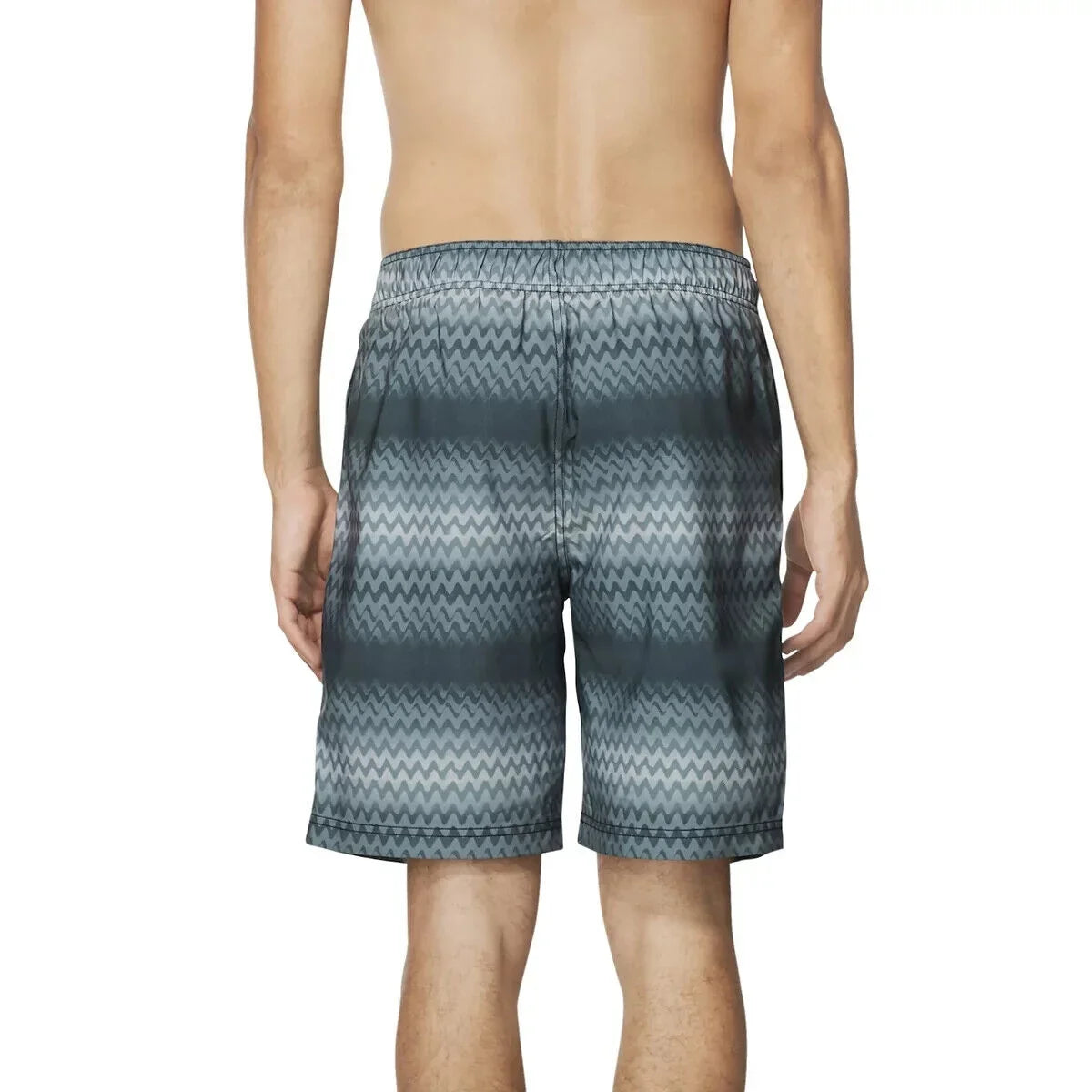 Speedo Men's Purview Stripe Bondi 2-Way Stretch Dwr 20" Board Shorts Black-Small