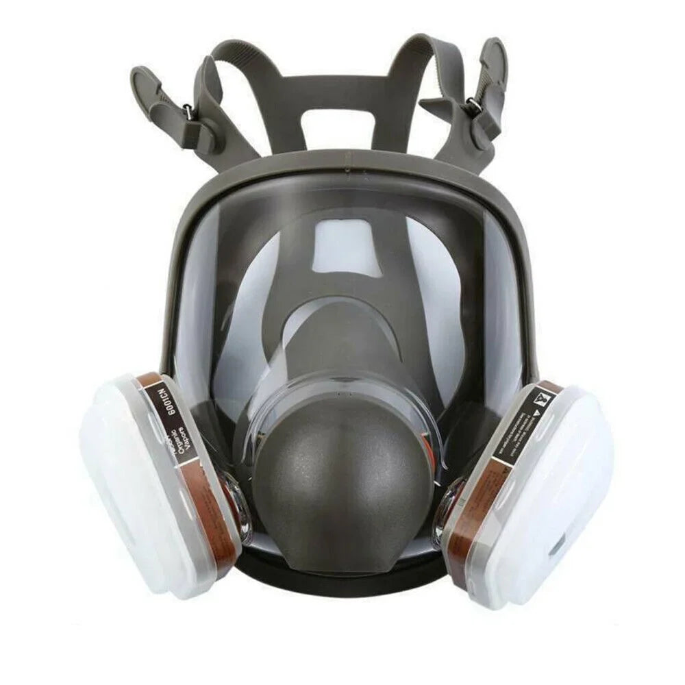 Full Face Gas Mask Respirator Set Painting Spraying w/Filters for 6800 Facepiece