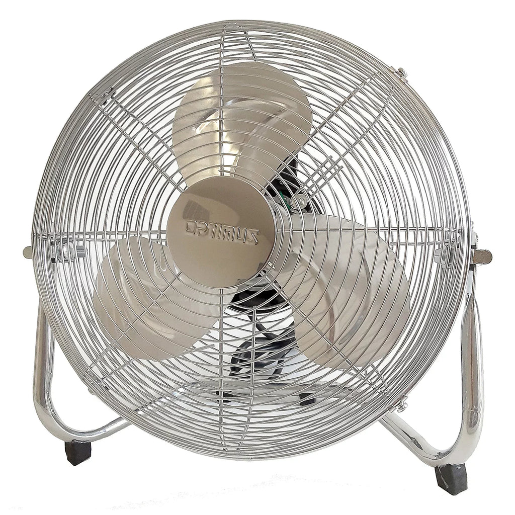 Optimus F-4122 Heavy Duty Aluminum 12 Inch 3 Speed Industrial Fan, Chrome