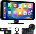 VVCAR MC25 Wireless CarPlay with 4K Dash Cam Front 6.25" Touch Screen Android Auto, Car Stereo with AirPlay GPS Navigation FM/BT/AUX