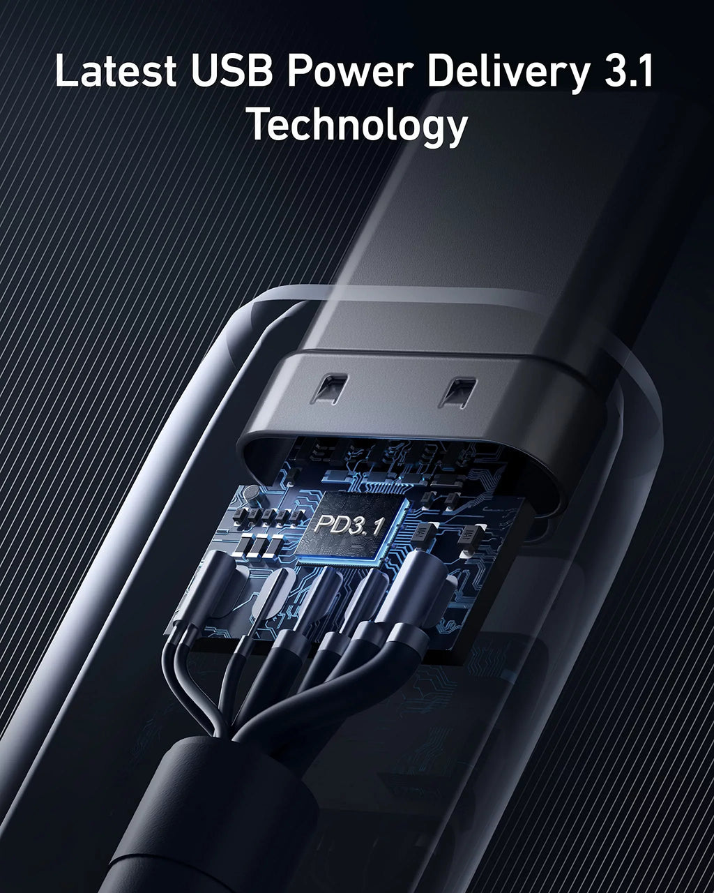 Anker 735 Fast Charger (GaNPrime 65W) with USB-C to USB-C Cable