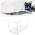 HECASA 72" x 36" Overhead Garage Storage Rack Adjustable 3x6 Ceiling Garage Organization Wall Shelf Ceiling Mounted Storage Racks White
