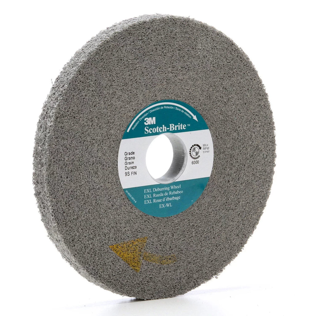 3M Scotch-Brite™ EXL Deburr Wheel, 9-SF, 6 x 1/2 x 1, Fine, EA (405-048011-05790)