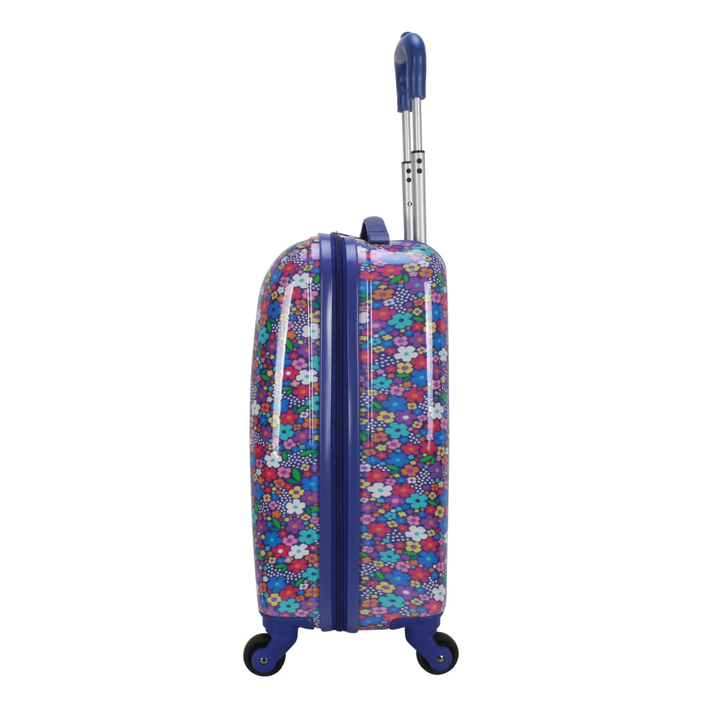 Protege 20 inch Hardside Kids / Child Pilot Travel Carry-on Luggage, Flower Print, Child