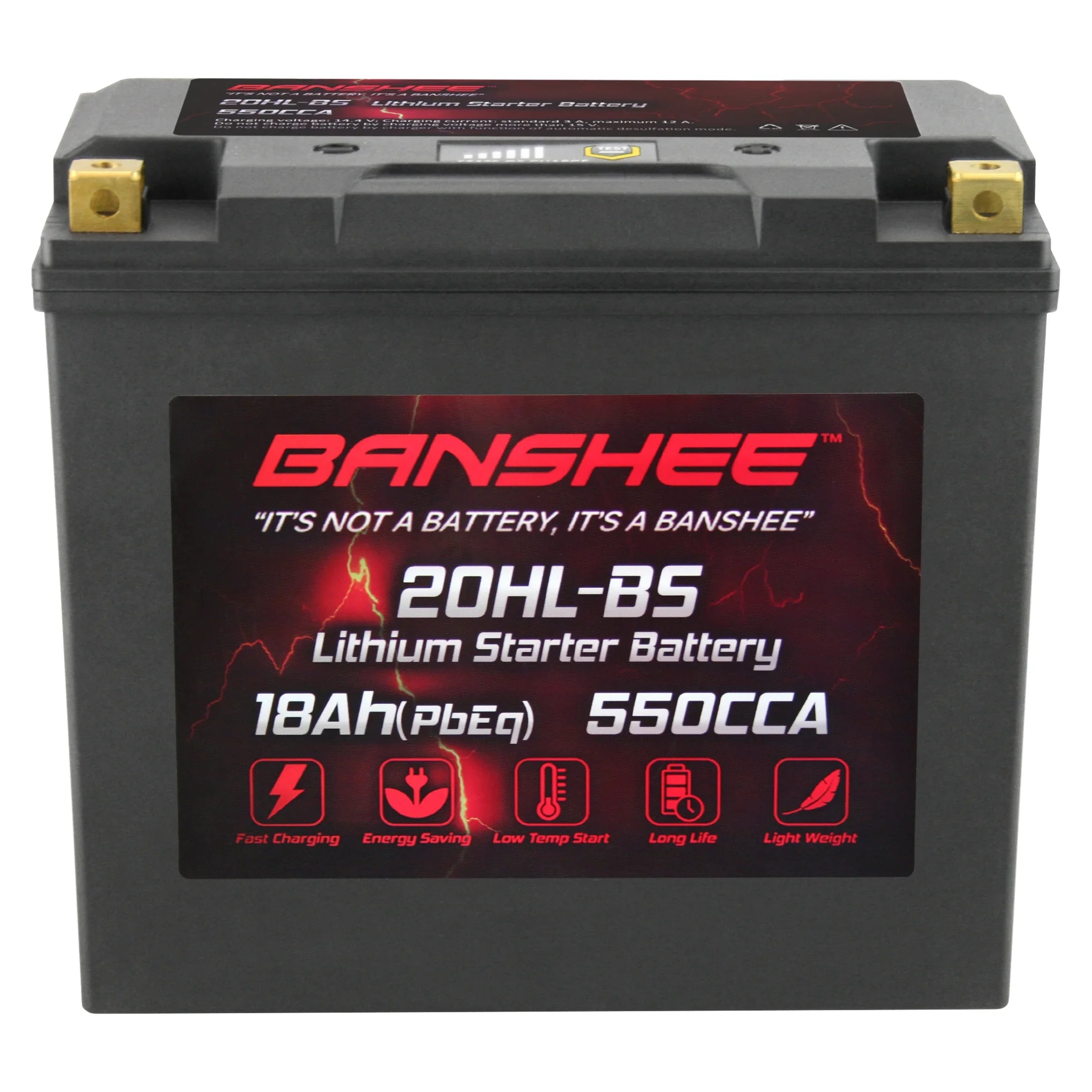 Banshee 20L-BS LiFePO4 Motorsports Battery Compatible with Yamaha FC1800 WaveRunner FX SVHO 2014 to 2020