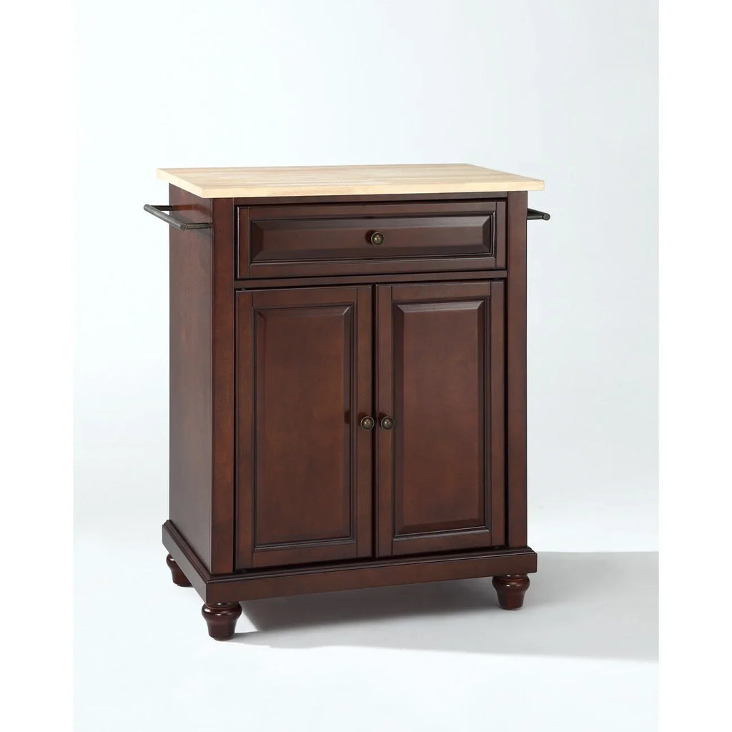 Crosley Furniture Crosley Cambridge Wood Top Portable Kitchen Island/Cart - 18"d x 31"w x 35"h