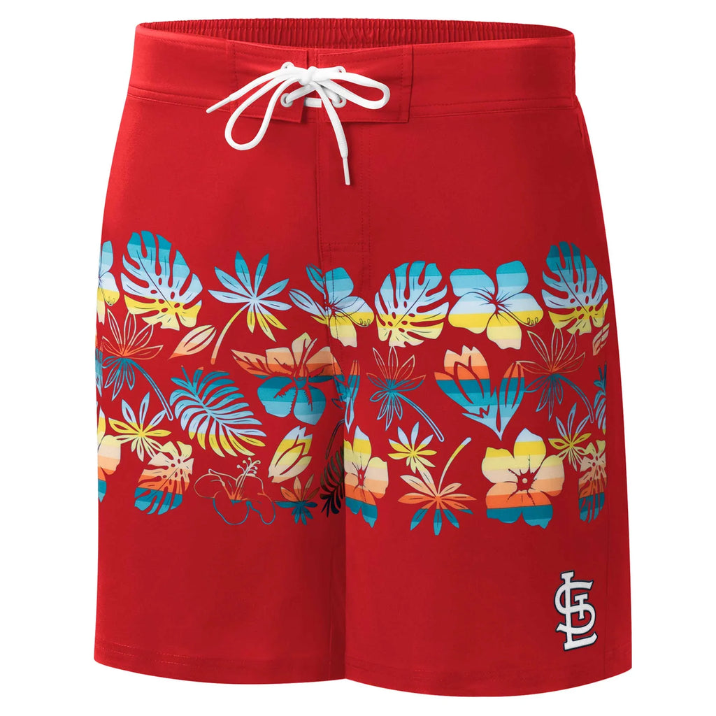 Men's G-III Sports by Carl Banks Red St. Louis Cardinals Breeze Volley Swim Shorts