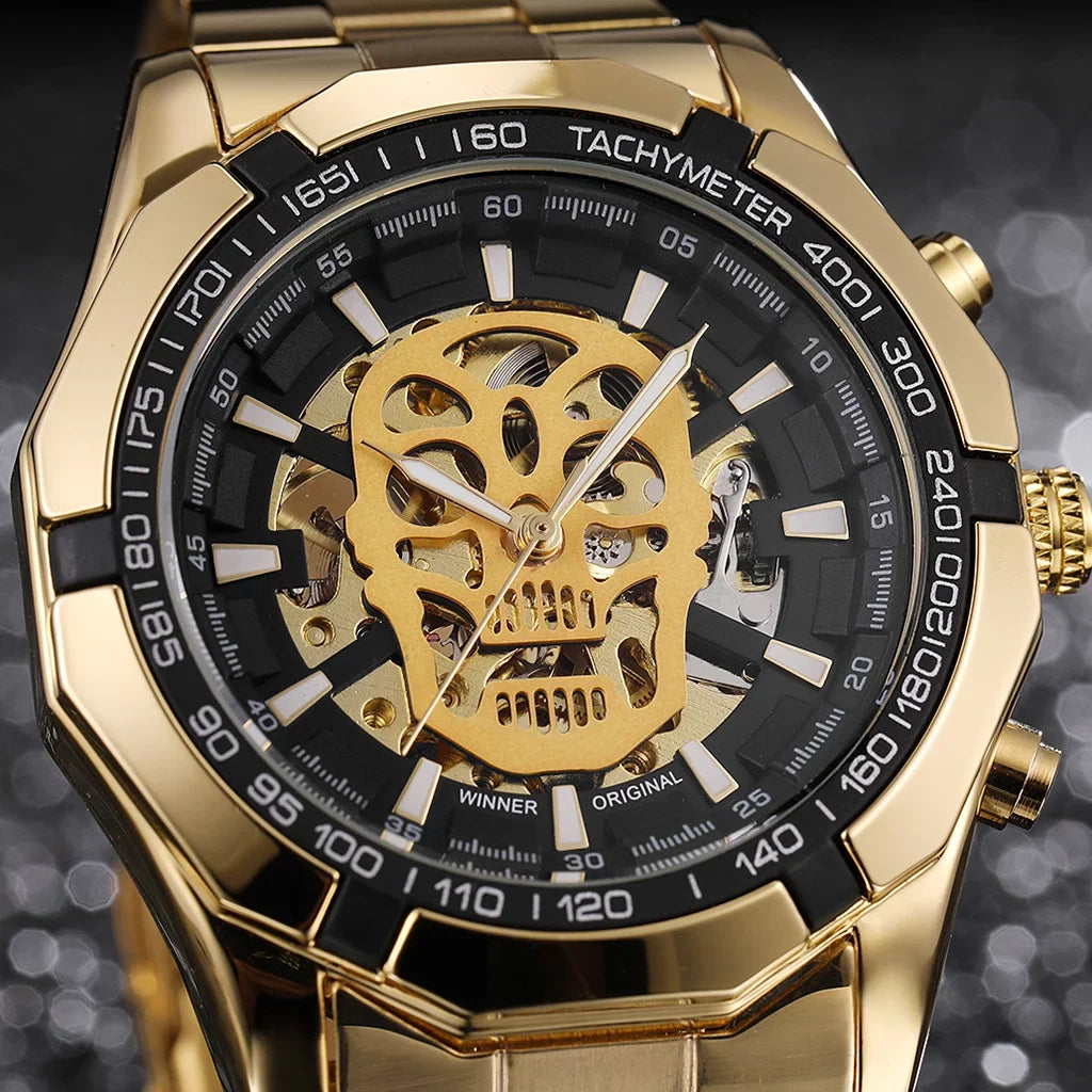 Watch Hollow Demon Dial Luxury Design Business Fashion Men's Mechanical