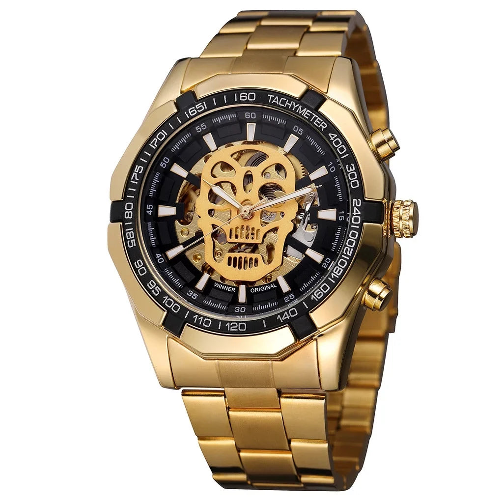 Watch Hollow Demon Dial Luxury Design Business Fashion Men's Mechanical