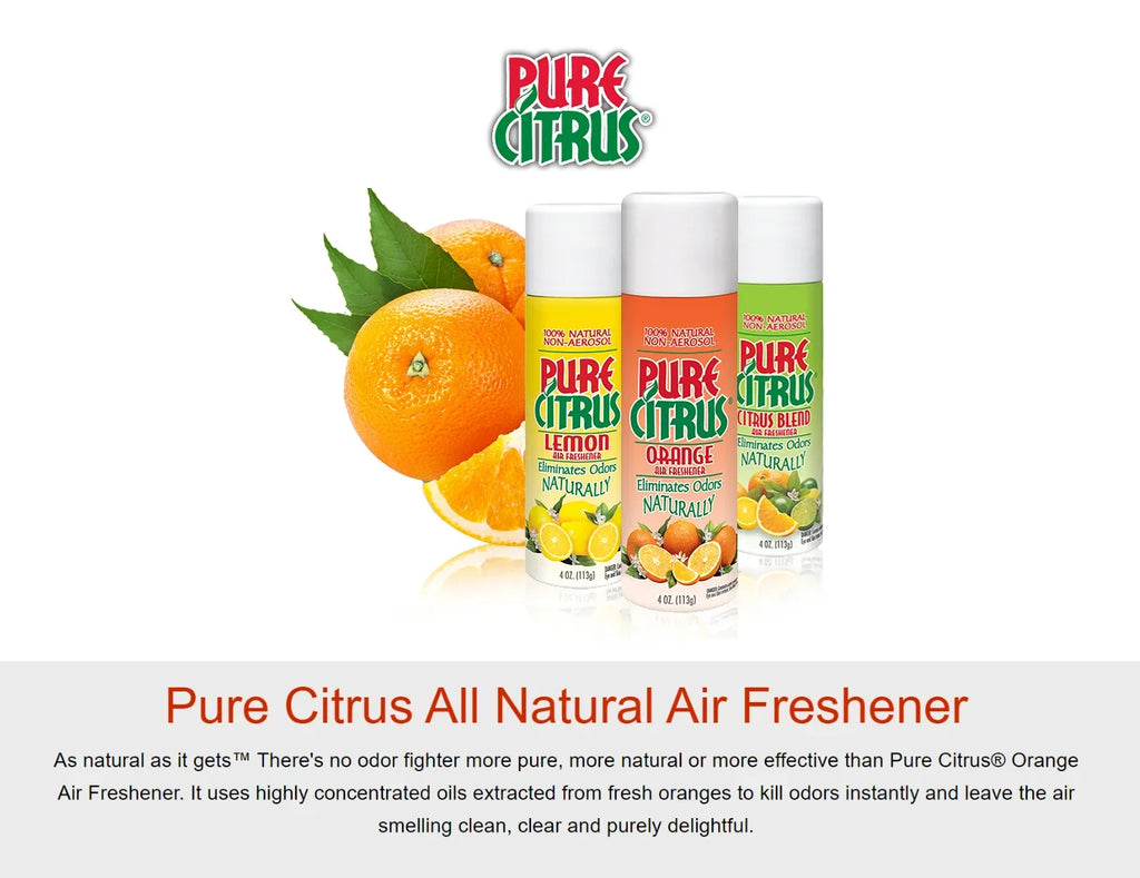 Pure Citrus NA228-6 Non-Aerosol Air Freshener Spray, Refreshing Orange Scent, 4 fl oz (Pack of 6)