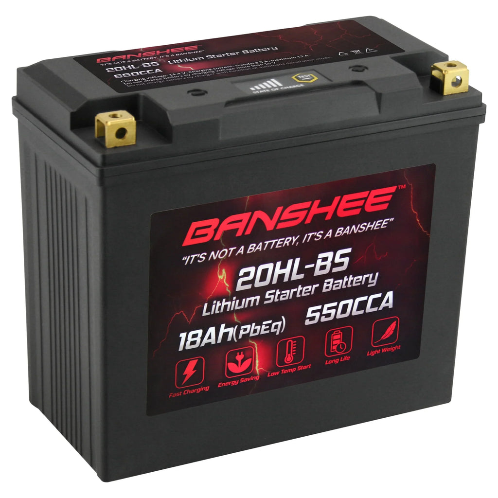 Banshee 20L-BS LiFePO4 Motorsports Battery Compatible with Yamaha FC1800 WaveRunner FX SVHO 2014 to 2020