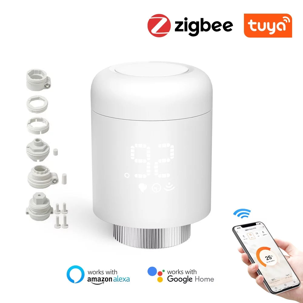 Pinnaco Intelligent Wireless Thermostat for Home Heating Control - Compatible with Mobilephone App, Thermostatic Radiator Valves