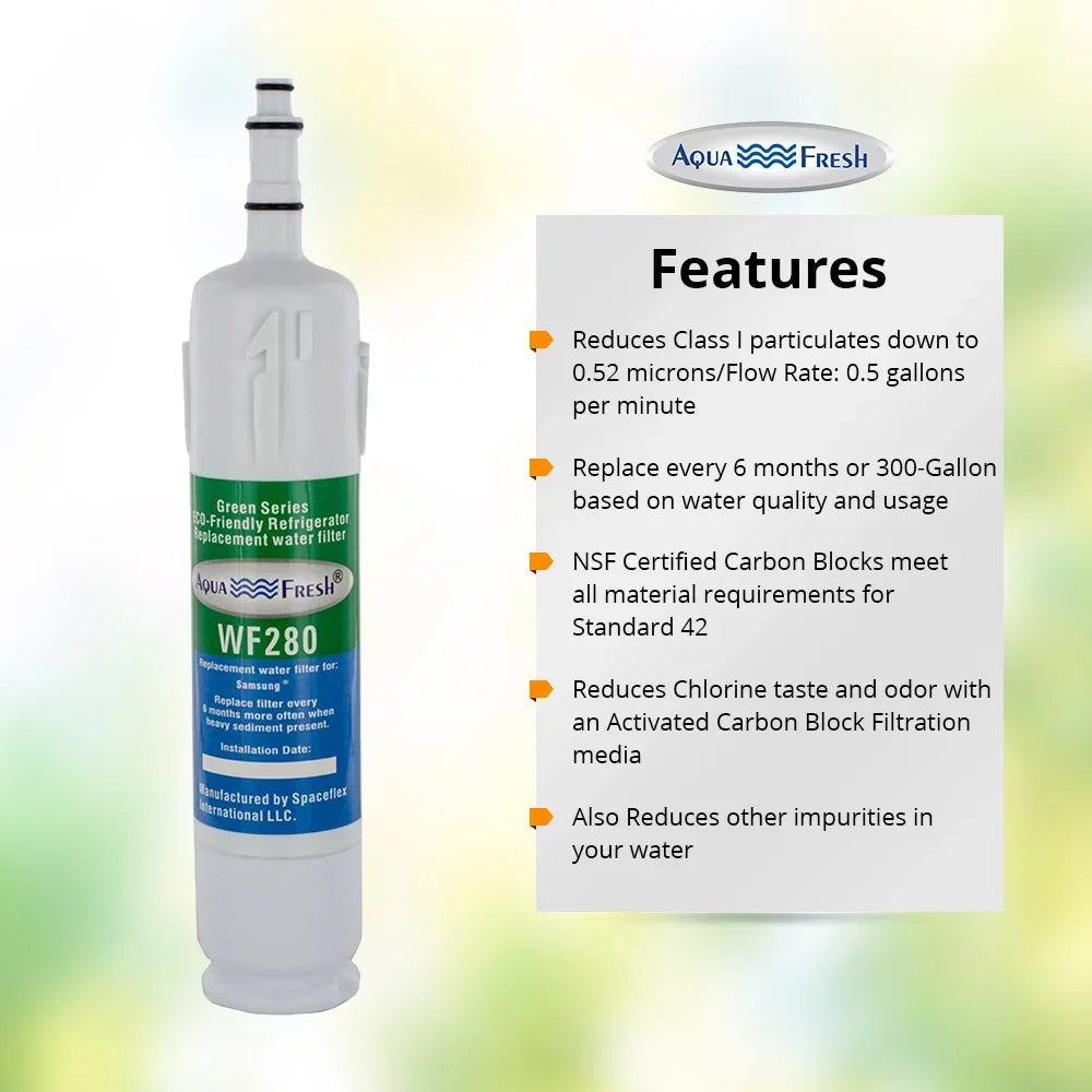 Aqua Fresh Replacement Water Filter for DA29-00012A, DA97 03175A, HAFCN, HAF-CN, HAFCN/XAA -(Buy 6 Get 3 Free)