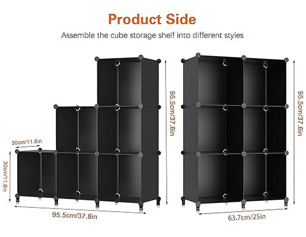 HOMIDEC 6-Cube Storage Organizer, Closet Organizer Storage Cabinet Shelf Bookcase Bookshelf,Storage Cubes Organizer Cabinet for Kids,Closet, Bedroom,Bathroom