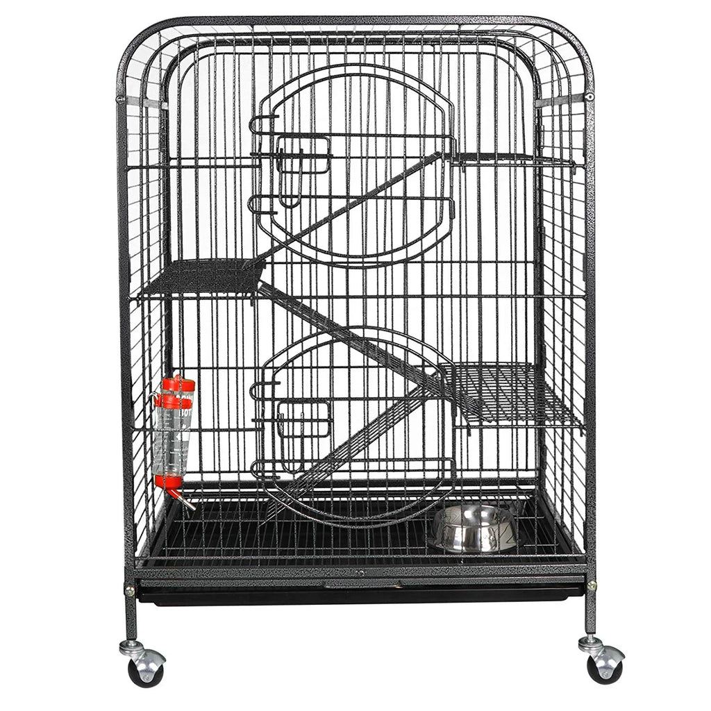 ZenStyle 37" Ferret Cage Rabbit Guinea Pig Chinchilla Rat Small Animal House 4 Levels
