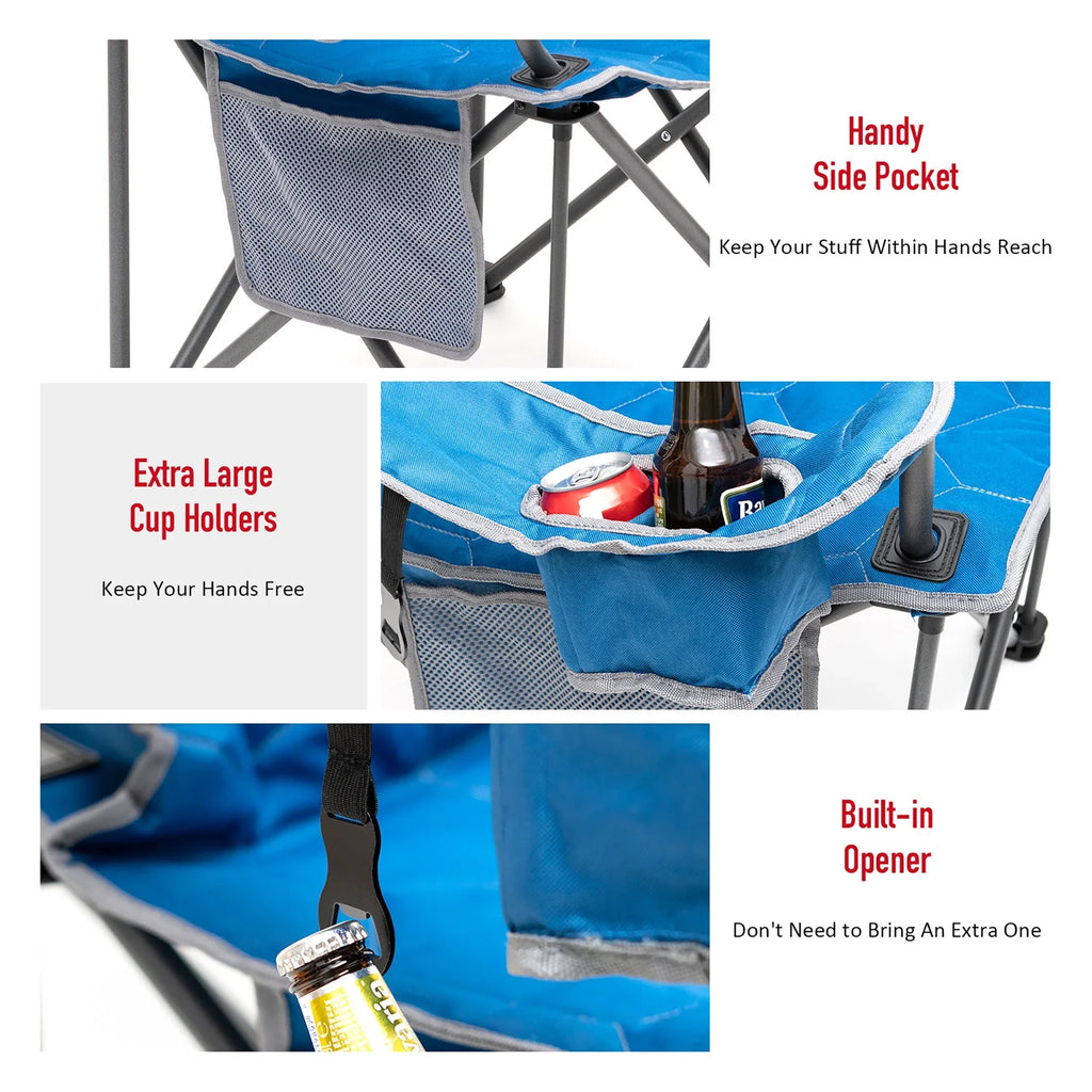 Luxurious XXL Camping Chair for Big Tall People - 40"x8.5"x8" - 14.55 - Indulge in unmatched comfort with our premium XXL chair for outdoor enthusiasts.