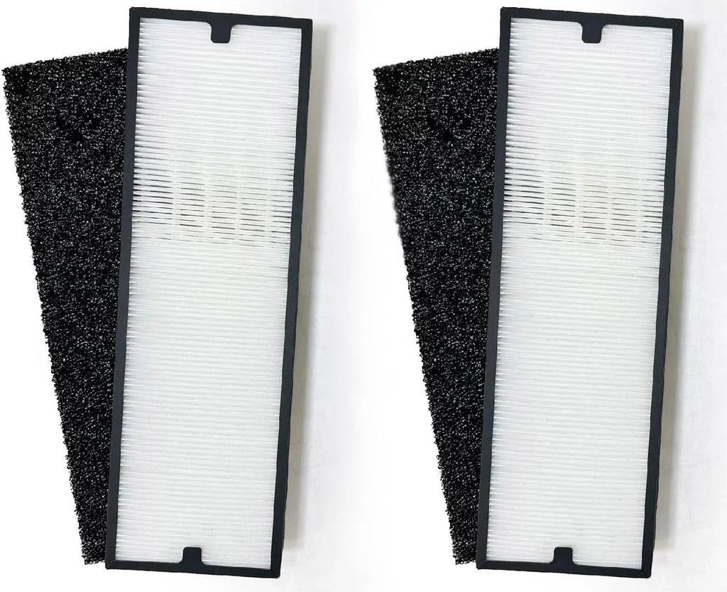 Nispira Particle/Carbon HEPA Filter Set For Blueair Sense+ Sense Air Purifier | Removes Smoke, Chemical VOCs, Odor, Pet Dander | 2 Sets