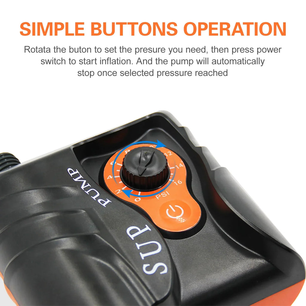 Dcenta Exclusive 16 PSI Electric InfLatitudeion Air Pump with 6 Nozzles for InfLatitudeables and Boats