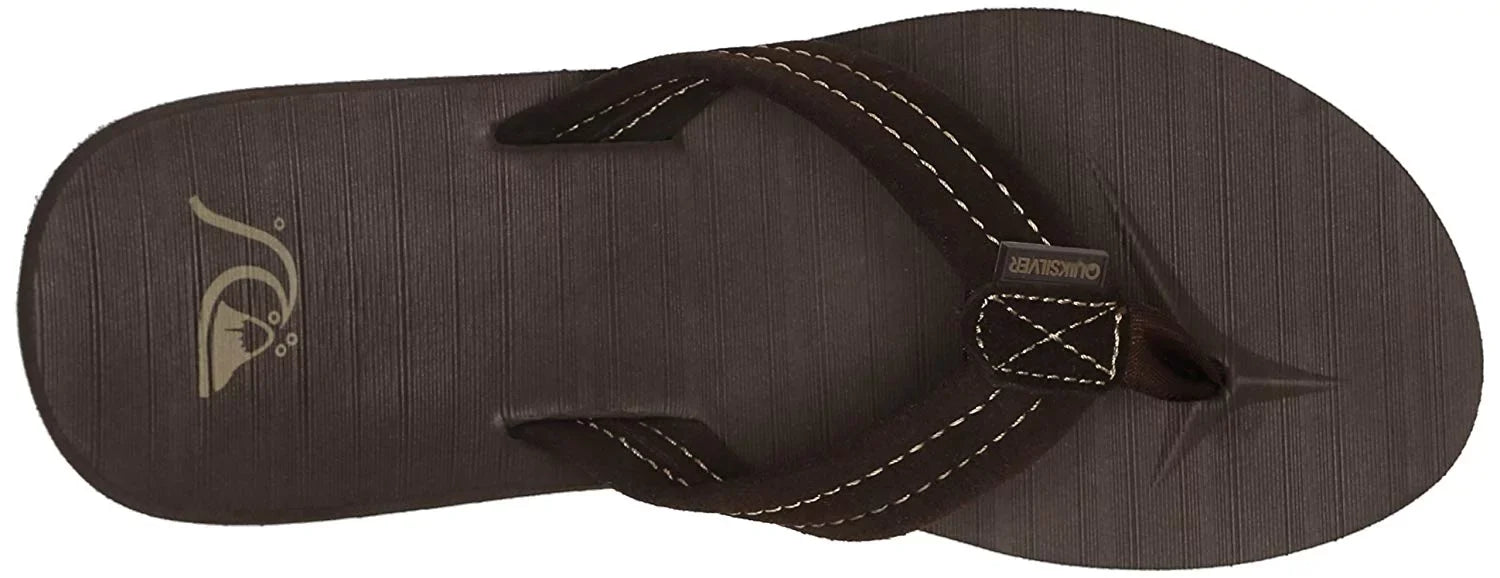 Quiksilver Men's Carver Suede 3-Point Flip-Flop