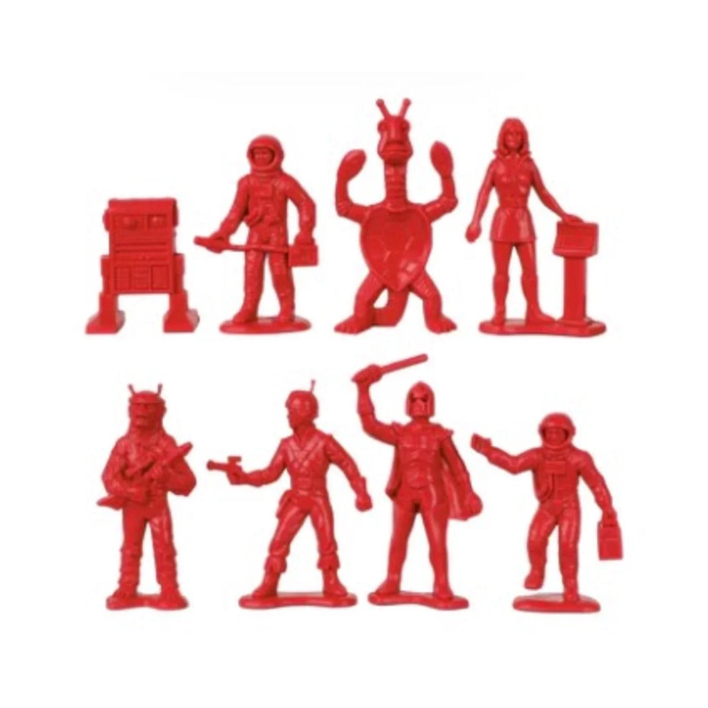 TimMee Galaxy Laser Team SPACE Figures - Red vs Yellow 50pc Set - Made in USA