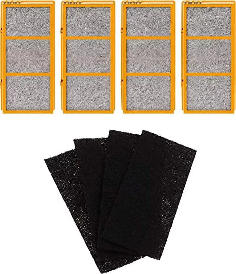 3-in-1 True HEPA Activated Carbon Air Filter Replacement with Pre Filter For Holmes AER1 Smoke Grabber HAPF30AS-U4R Air Purifier  (4 HEPA Filters + 4 Carbon Filters)