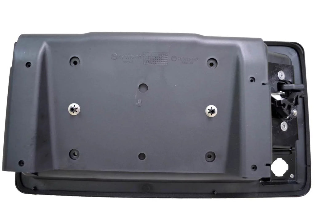 PT Auto Warehouse FO-3903A-TG - Tailgate License PLatitudee Bracket Holder Outside Cargo Door Handle, Textured Black - without Camera Hole Fits select: 2008-2018 FORD ECONOLINE