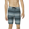 Speedo Men's Purview Stripe Bondi 2-Way Stretch Dwr 20" Board Shorts Black-Small
