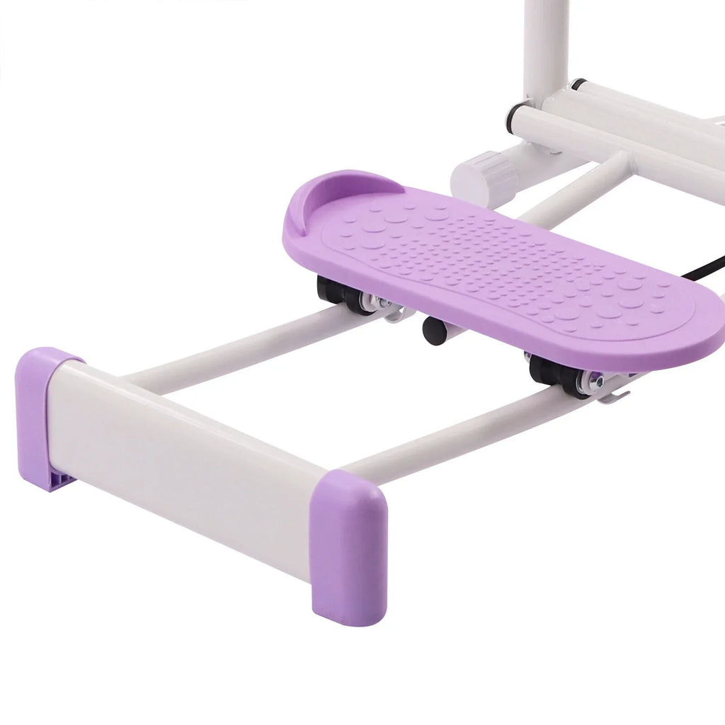 Fichiouy 100kg Pelvic Floor Muscle Fitness Training Equip Hip Trainer with Adjustable Rods Training Device Purple for Home Gym