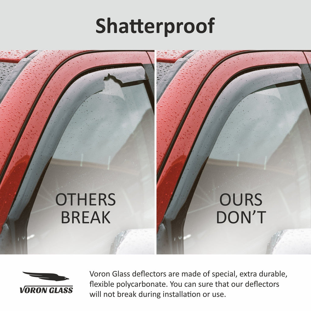 Voron Glass in-Channel Extra Durable Rain Guards for Hyundai Palisade 2021-2024, Window Deflectors, Vent Window Visors, 4 Pieces - 220240