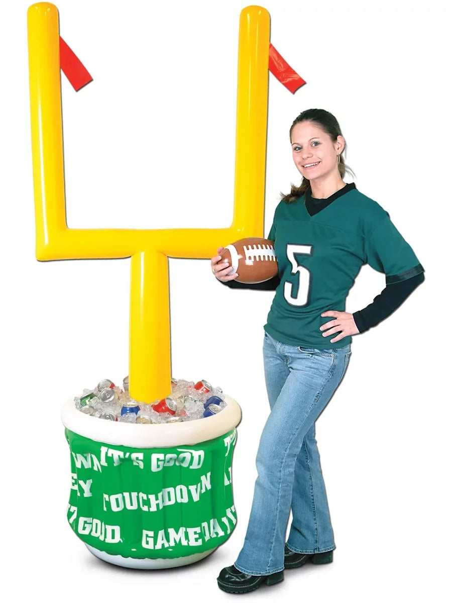InfLatitudeable Goal Post Cooler with Football 28"W X 6 2"H - 1 Pack