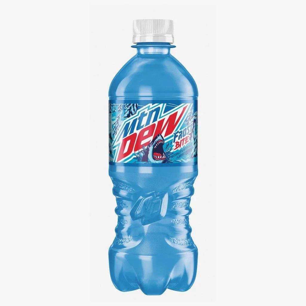 NEW Limited Edition Mountain Dew Frost Bite, 20 Fl Oz Bottle, 6 Count